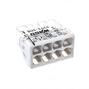 Соединительная клемма 8 проводная без пасты 2273-208 (0,5-2,5мм2) WAGO