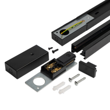 Шинопровод PTR 2M-BL Шинопровод чёрный 2м (комплект) Jazzway