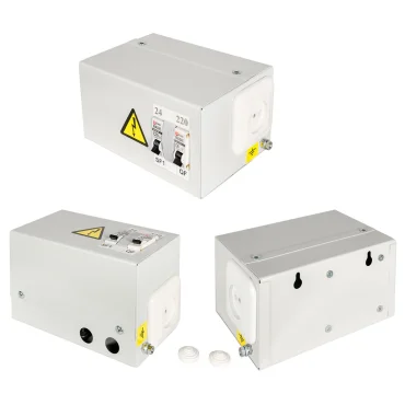 Ящик с понижающим трансформатором ЯТП 0,25кВА 220/24В (2 автомата) EKF Basic