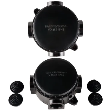 Коробка КЭМ 1-10-4 Б УХЛ3 IP44 (220/380В) размер 110х110х48 (80шт/кор) четырехрожковая