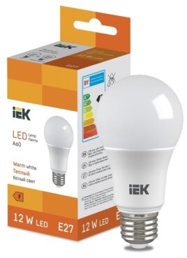 Лампа светодиодная LED Bulb A60 12Вт 1140lm 4000K E27 IEK