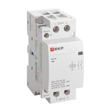 Контактор модульный КМ 20А 2NО (2 мод.) EKF PROxima