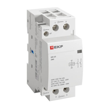 Контактор модульный КМ 63А 2NО (2 мод.) EKF PROxima