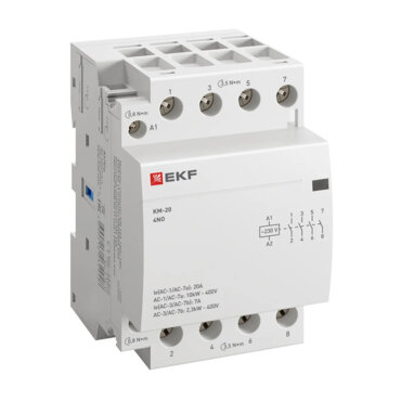 Контактор модульный КМ 20А 4NО (3 мод.) EKF PROxima