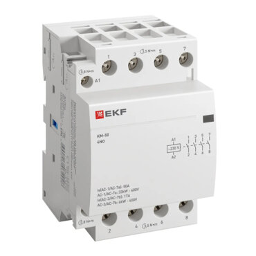 Контактор модульный КМ 50А 4NО (3 мод.) EKF PROxima