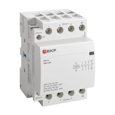 Контактор модульный КМ 63А 3NО+NC (3 мод.) EKF PROxima