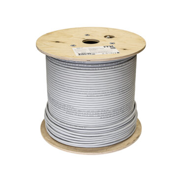 Кабель F/UTP Cat 6 4х2х0,23AWG (для внутр. прокладки) оболочка LSZH нг(А)-HF цвет серый ITK