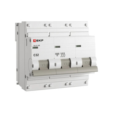 Автоматический выключатель 3P 32А (С) 10,0кА ВА 47-100 EKF PROxima