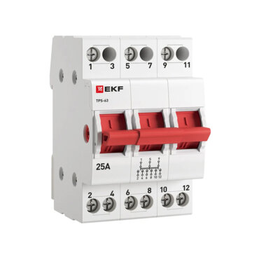 Трехпозиционные переключатели 3P 25А EKF PROXIMA