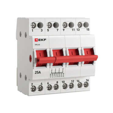 Трехпозиционные переключатели 4P 25А EKF PROXIMA