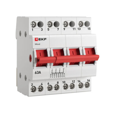 Трехпозиционные переключатели 4P 63А EKF PROXIMA