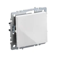 BRITE Выключатель 1-клавишный 10А ВС10-1-0-БрБ белый IEK