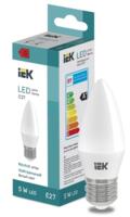 Лампа светодиодная LED Candle C37 5Вт 400lm 4000K E27 IEK