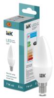 Лампа светодиодная LED Candle C37 7Вт 600lm 4000K E14 IEK