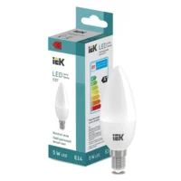 Лампа светодиодная LED Candle C37 5Вт 400lm 4000K E14 IEK