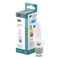 Лампа светодиодная LED Candle C37 5Вт 400lm 4000K E27 IEK
