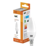Лампа светодиодная LED Candle C37 7Вт  600lm 3000K E14 IEK