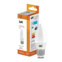 Лампа светодиодная LED Candle C37 7Вт 600lm 3000K E27 IEK
