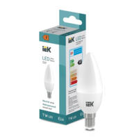 Лампа светодиодная LED Candle C37 7Вт 600lm 4000K E14 IEK