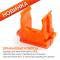Крепёж-клипса для труб АБС-пластик оранжевая д16 (100шт/2000шт уп/кор) Промрукав